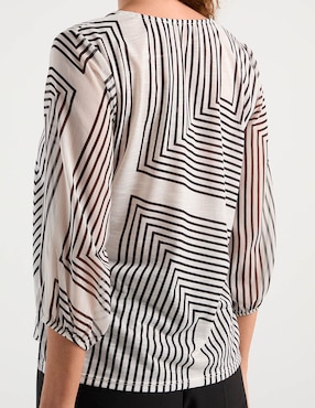 Blusa Punt Roma manga 3/4 para mujer