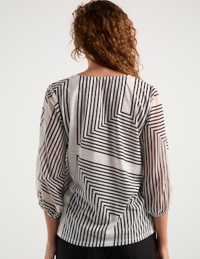 Blusa Punt Roma manga 3/4 para mujer