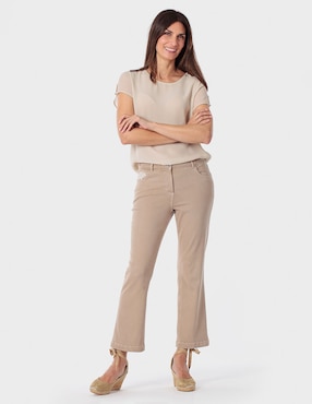 Blusa Punt Roma manga corta para mujer