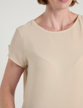 Blusa Punt Roma manga corta para mujer
