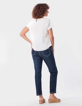 Blusa Punt Roma manga corta para mujer