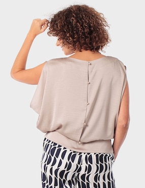 Blusa Punt Roma manga corta para mujer
