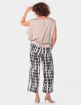 Blusa Punt Roma manga corta para mujer