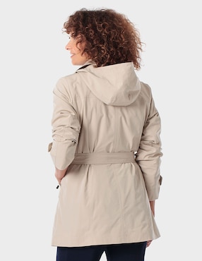 Gabardina con bolsillos Punt Roma para mujer