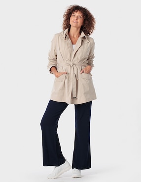 Gabardina con bolsillos Punt Roma para mujer