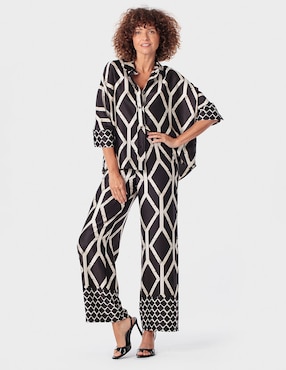 Pantalón relaxed Punt Roma amplio para mujer