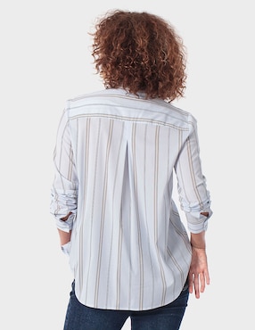 Blusa camisera Punt Roma manga 3/4 para mujer