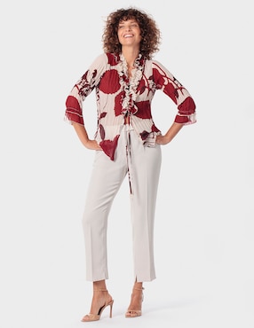 Blusa Punt Roma manga 3/4 para mujer