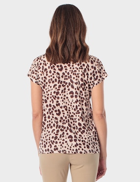 Blusa Punt Roma manga corta para mujer