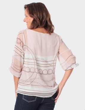 Blusa Punt Roma manga 3/4 para mujer