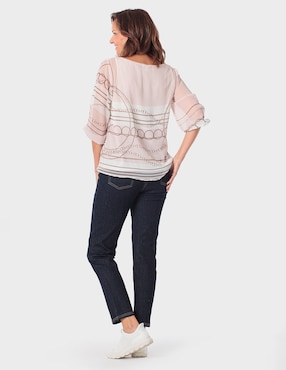 Blusa Punt Roma manga 3/4 para mujer