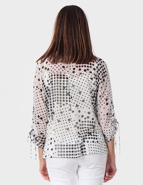 Blusa Punt Roma manga 3/4 para mujer