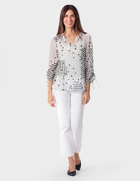 Blusa Punt Roma manga 3/4 para mujer