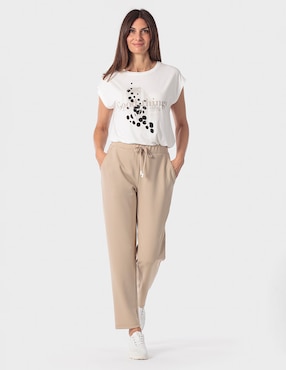 Pants regular Punt Roma con agujeta para mujer