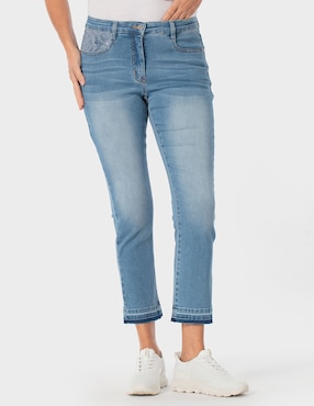 Pantalón capri Punt Roma slim para mujer