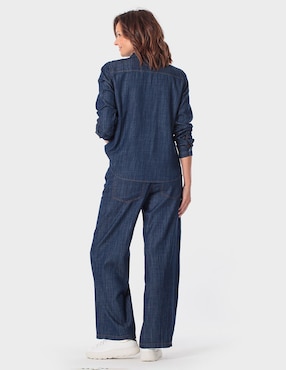 Pantalón coulotte Punt Roma amplio para mujer