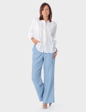 Blusa Punt Roma manga 3/4 para mujer