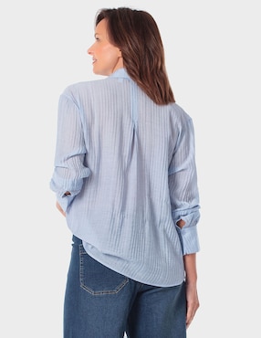 Blusa Punt Roma manga larga para mujer