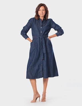 Vestido midi casual Punt Roma para mujer