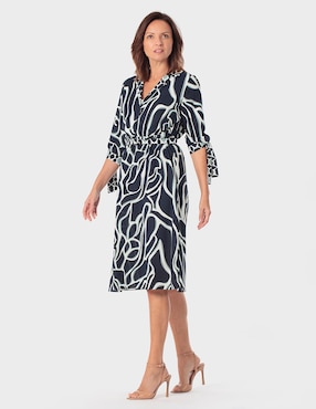 Vestido 3/4 casual Punt Roma para mujer