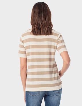 Playera manga corta Punt Roma cuello redondo para mujer
