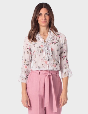 Blusa Punt Roma manga 3/4 para mujer