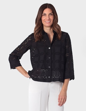 Blusa Punt Roma manga 3/4 para mujer