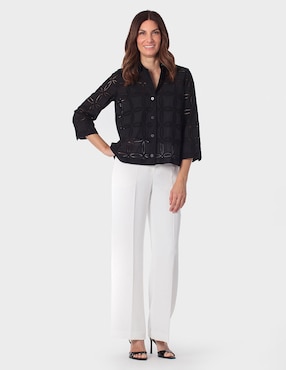 Blusa Punt Roma manga 3/4 para mujer