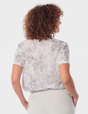 Playera manga corta Punt Roma cuello redondo para mujer