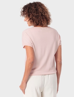 Suéter Punt Roma cuello redondo para mujer