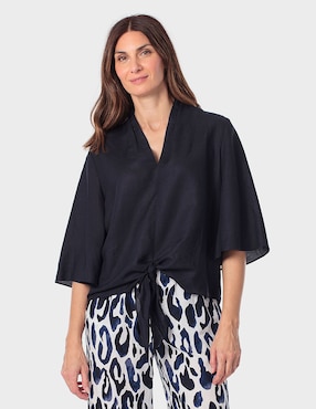 Blusa Punt Roma manga 3/4 para mujer