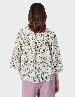 Blusa Punt Roma manga 3/4 para mujer