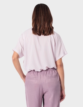 Blusa Punt Roma manga corta para mujer