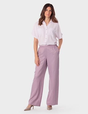 Blusa Punt Roma manga corta para mujer