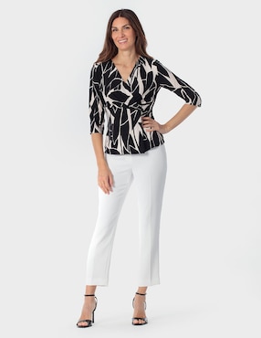 Blusa Punt Roma manga 3/4 para mujer