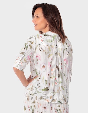 Blusa Punt Roma manga al codo para mujer