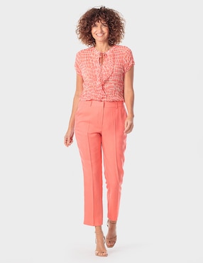 Blusa Punt Roma manga corta para mujer