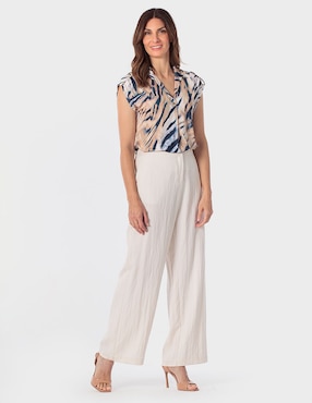 Blusa Punt Roma manga corta para mujer