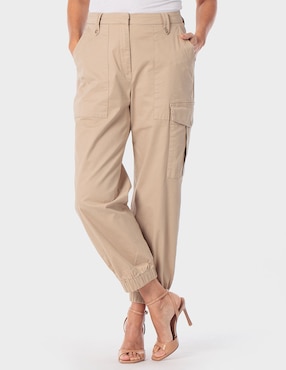 Pantalón cargo Punt Roma straight para mujer