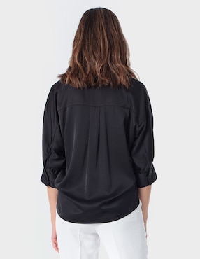 Blusa camisera Punt Roma manga 3/4 para mujer
