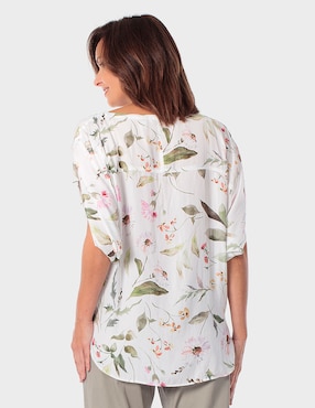 Blusa Punt Roma manga al codo para mujer