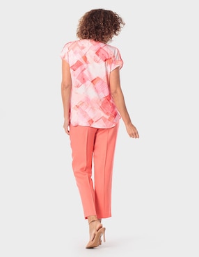 Blusa Punt Roma manga corta para mujer