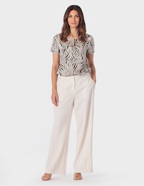 Blusa Punt Roma manga corta para mujer