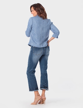 Pantalón capri Punt Roma relajado para mujer