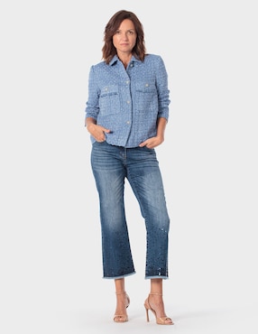 Pantalón capri Punt Roma relajado para mujer
