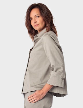 Blusa camisera Punt Roma manga 3/4 para mujer