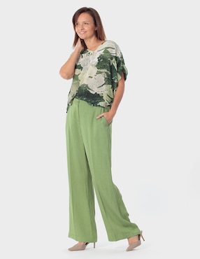 Blusa Punt Roma manga corta para mujer