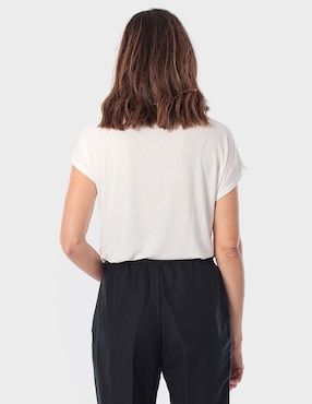 Playera manga corta Punt Roma cuello redondo para mujer