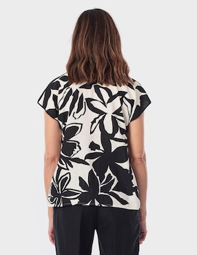 Blusa Punt Roma manga corta para mujer