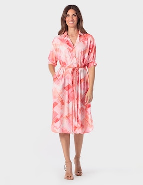 Vestido midi casual Punt Roma para mujer